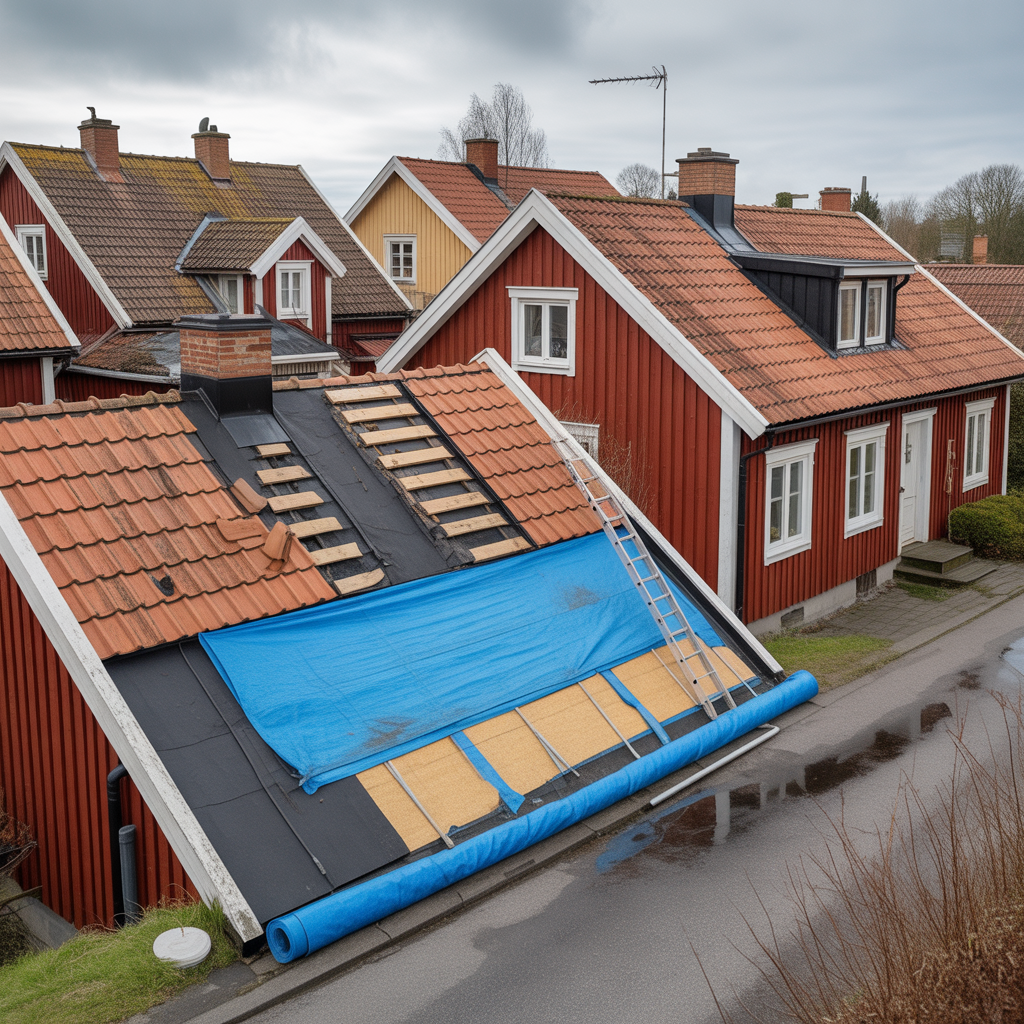 blastskador pa tak felsokning tatning och forsakring
