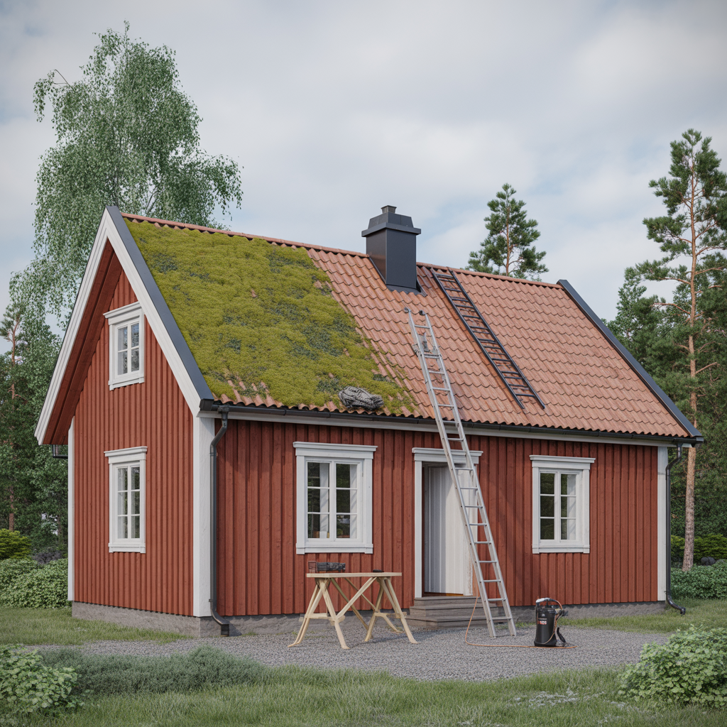 mossa pa takpannor metoder for borttagning och kostnad